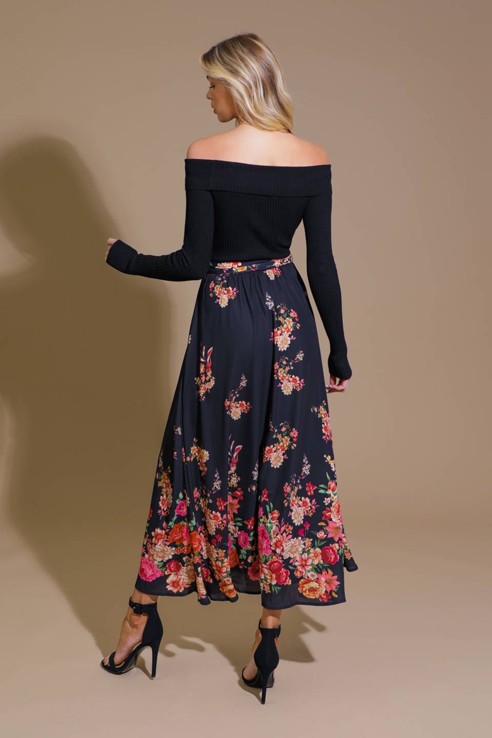 MORNING SONG SWEATER  WOVEN MIDI DRESS Flying Tomato